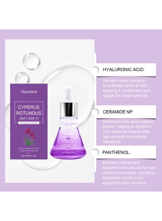 فياريلاين Cyperus Rotundus Skin Serum 30ml | Post-hair Removal Treatment Serum, Inhibits Hair Growth, Brightens and Fades Hair Marks. - Image 2